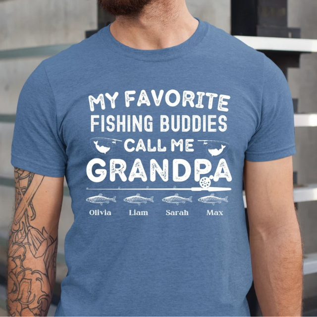 Grandpa's keeper custom fishing shirt, grandpa shirt, gifts for grandp –  Myfihu