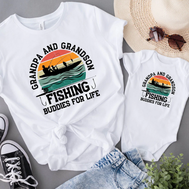 Grandpa and Grandson Fishing Buddies for Life Shirt, Matching Fishing  Shirt, Fathers Day Gift, Gift For Grandpa, Fishing Grandpa Shirt