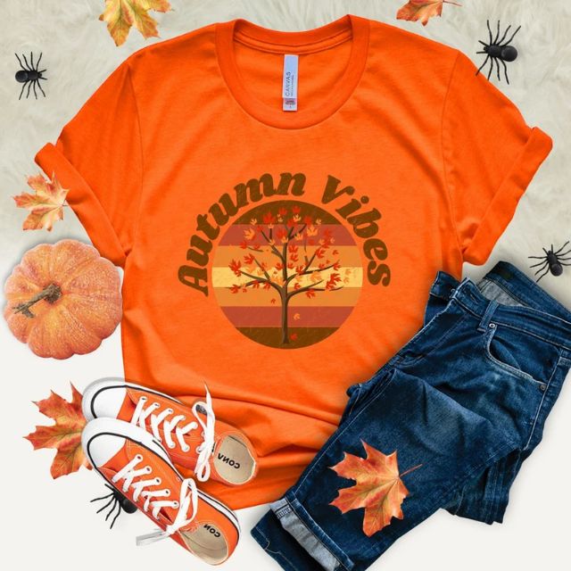 Autumn Vibes Shirt, Tees Autumn Shirt, Picks Autumn Women Fall Shirt, Shirt, Mom Fall Kiwi Retro Shirt, Thanksgiving Retro Autumn Shirt, Lover - Fall Shirt