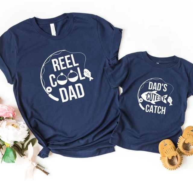Reel Cool Dad, Fishing Shirt, Funny Father Hood TShirt, Father's Day Gift  hot Shirt, Hoodie, Long Sleeved, SweatShirt